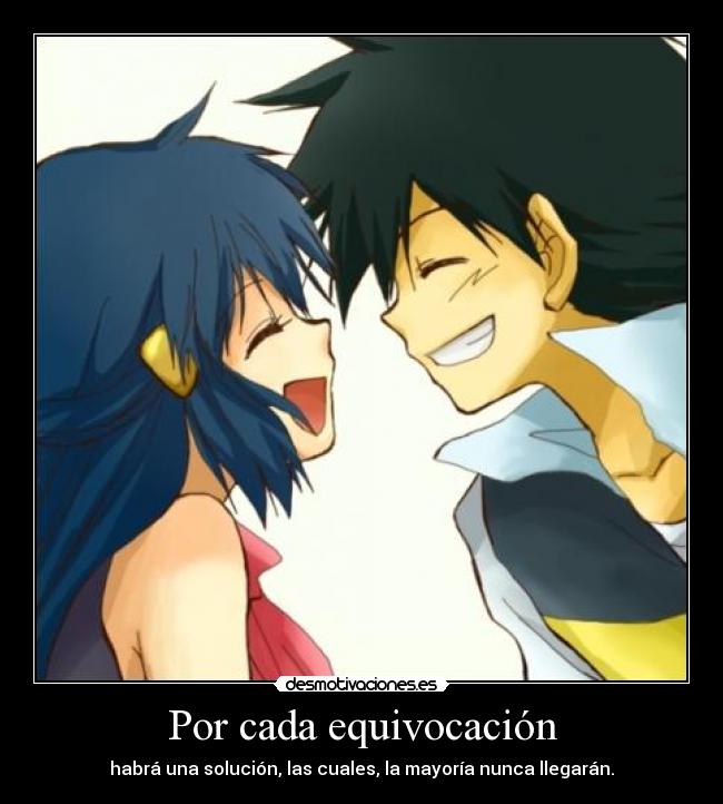 Por cada equivocación -