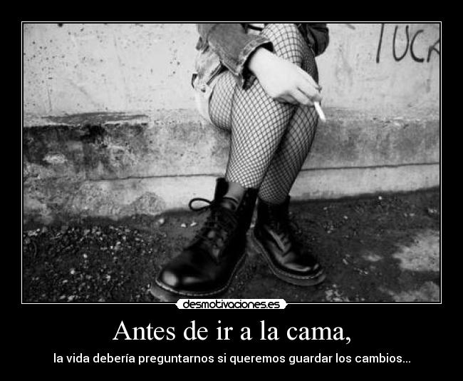 Antes de ir a la cama, -