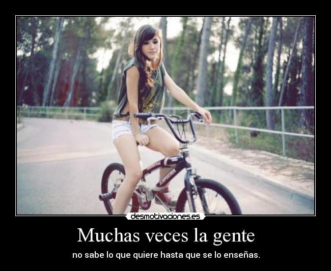 Muchas veces la gente - 
