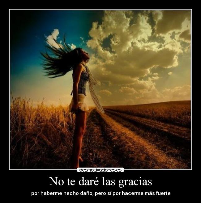 No te daré las gracias -