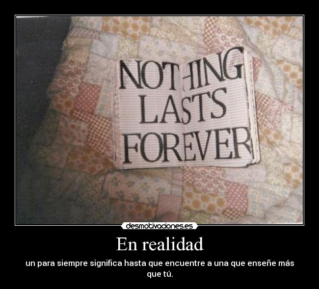 carteles forever desmotivaciones