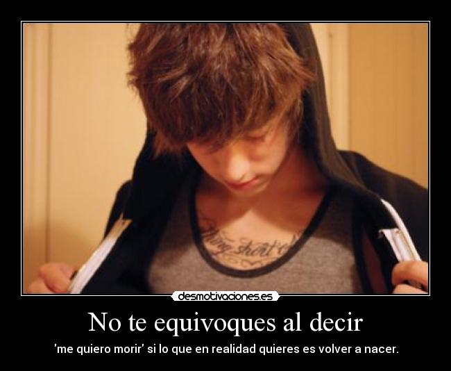 No te equivoques al decir -