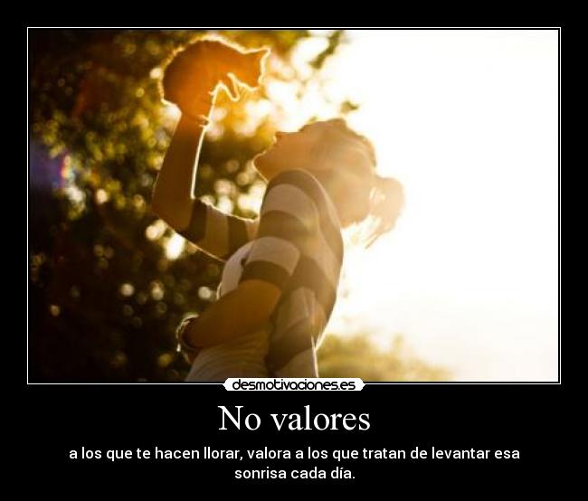 No valores - 