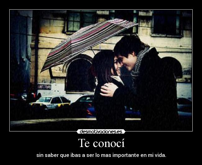 Te conocí -