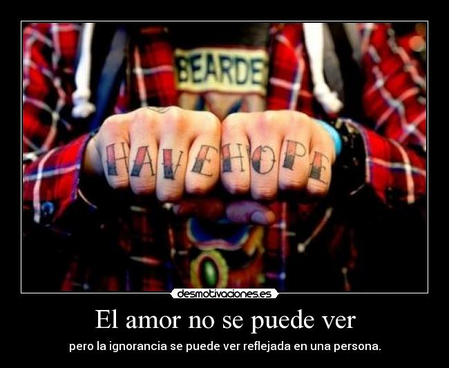 El amor no se puede ver - 