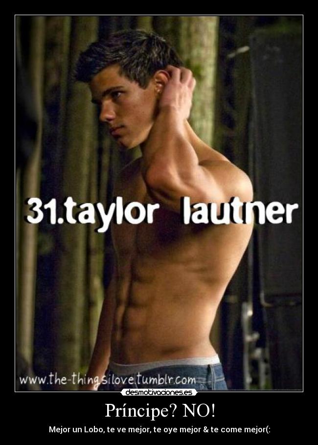 Príncipe? NO! - Mejor un Lobo, te ve mejor, te oye mejor & te come mejor(: