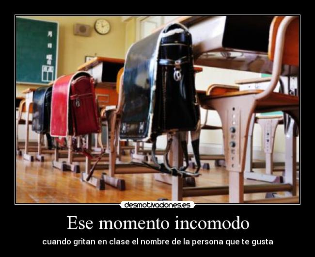 Ese momento incomodo -