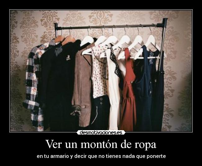 Ver un montón de ropa -