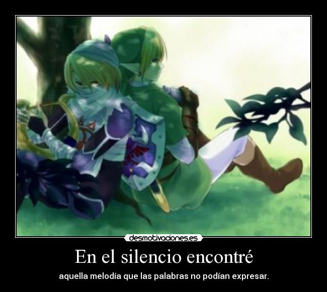 carteles silencio thelegendofzelda link sheik ocarina time desmotivaciones