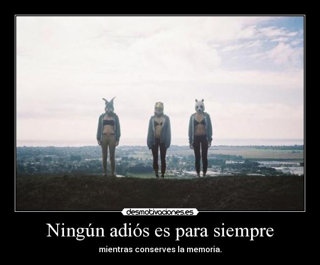 Ningún adiós es para siempre -