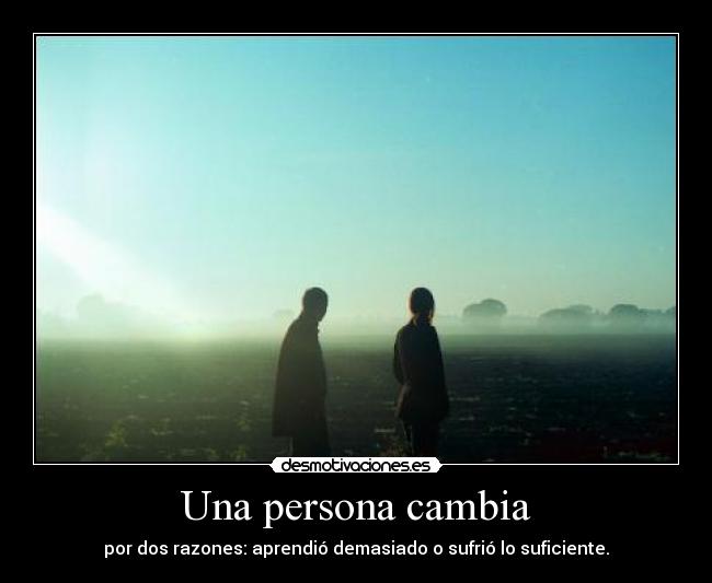 Una persona cambia - 