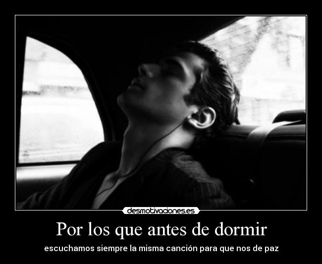 Por los que antes de dormir -
