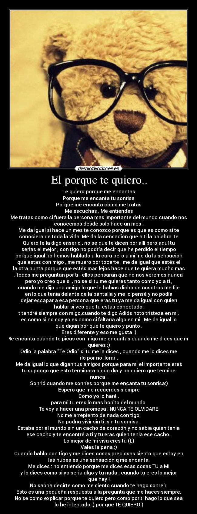 El porque te quiero.. - 