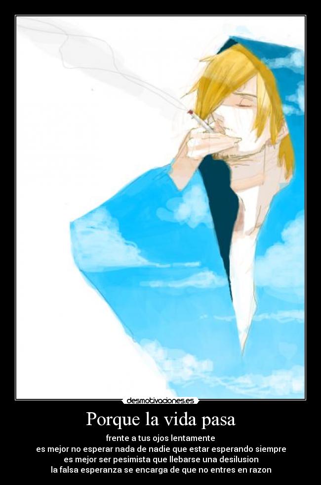 Porque la vida pasa -