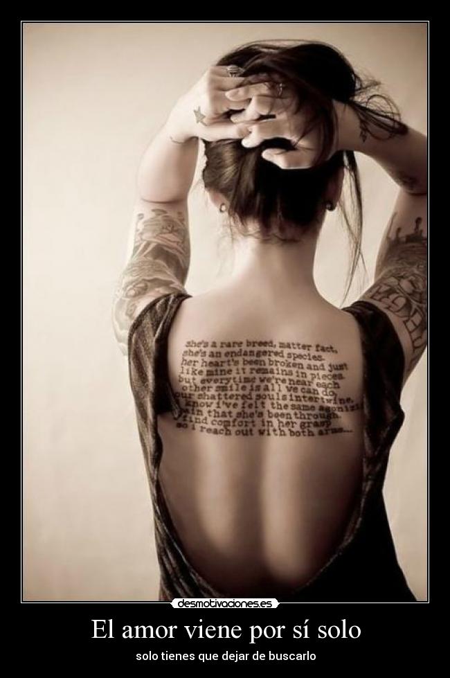 El amor viene por sí solo -