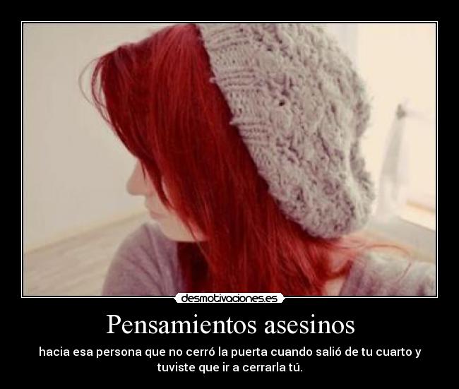 Pensamientos asesinos -