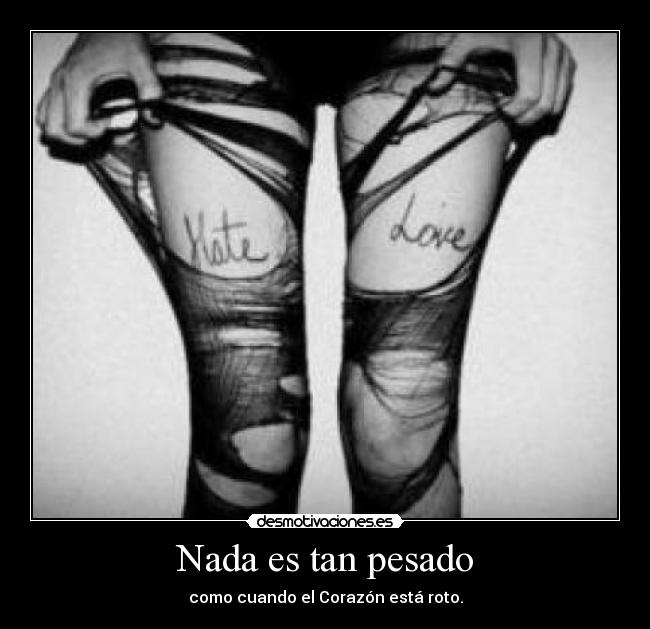 Nada es tan pesado - 
