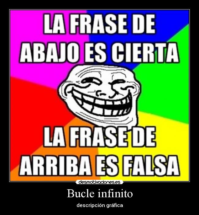 Bucle infinito - descripción gráfica