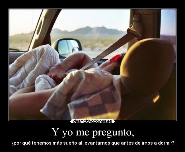 Y yo me pregunto, - 