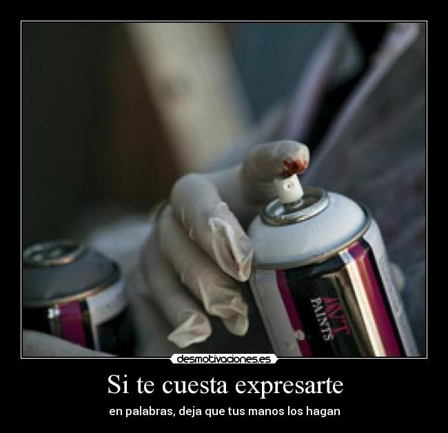 Si te cuesta expresarte - en palabras, deja que tus manos los hagan