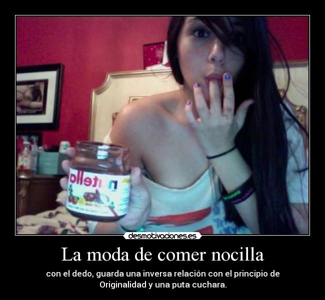 La moda de comer nocilla -