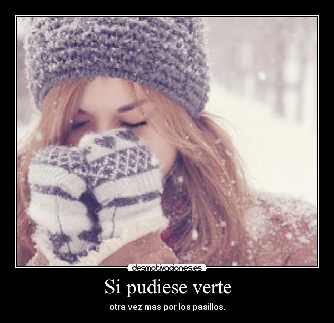 Si pudiese verte - otra vez mas por los pasillos.