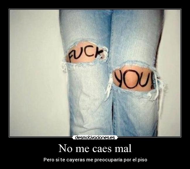No me caes mal -