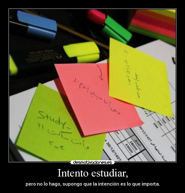 carteles estudiar todos desmotivaciones