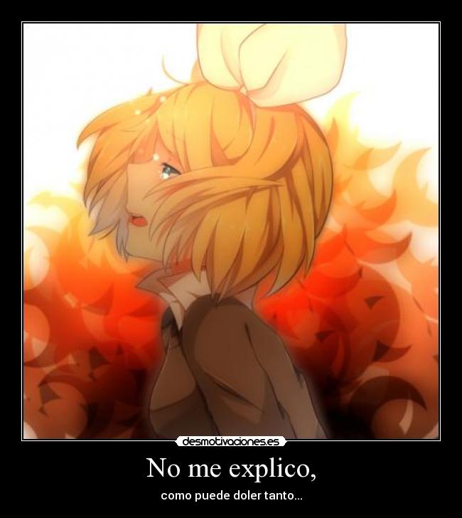 No me explico, -