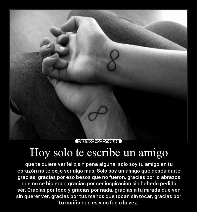Hoy solo te escribe un amigo - 