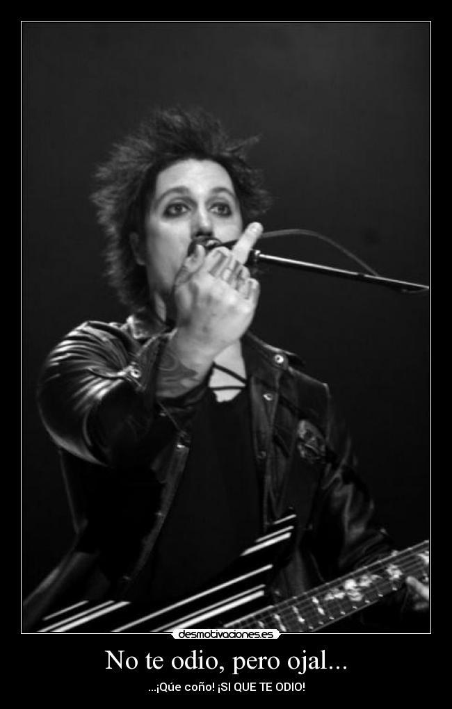 No te odio, pero ojal... - ...¡Qúe coño! ¡SI QUE TE ODIO!