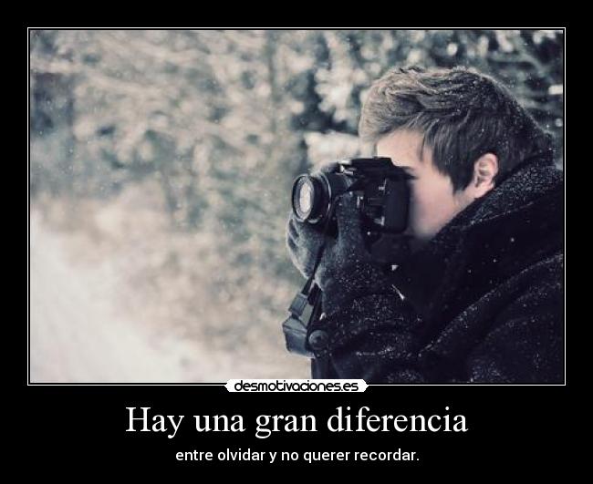 Hay una gran diferencia - 