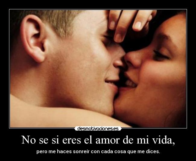No se si eres el amor de mi vida, - 