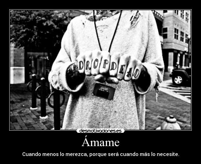 carteles amame desmotivaciones