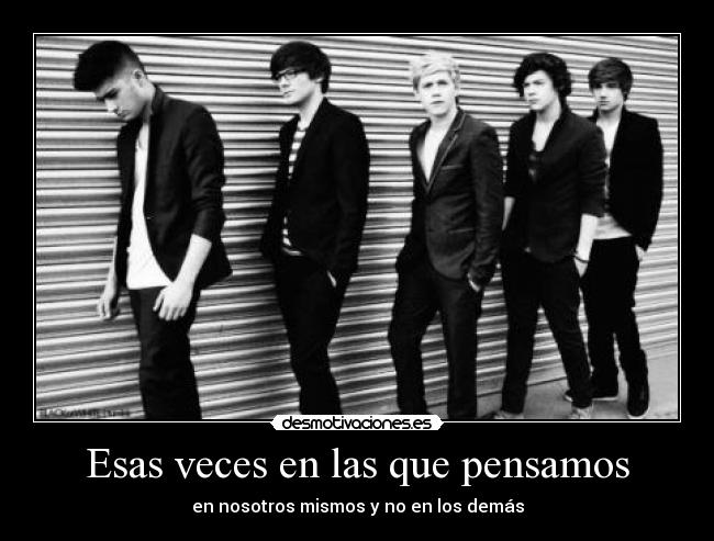 Esas veces en las que pensamos - en nosotros mismos y no en los demás