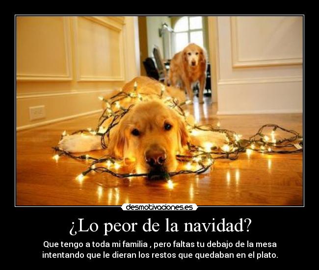 ¿Lo peor de la navidad? - 