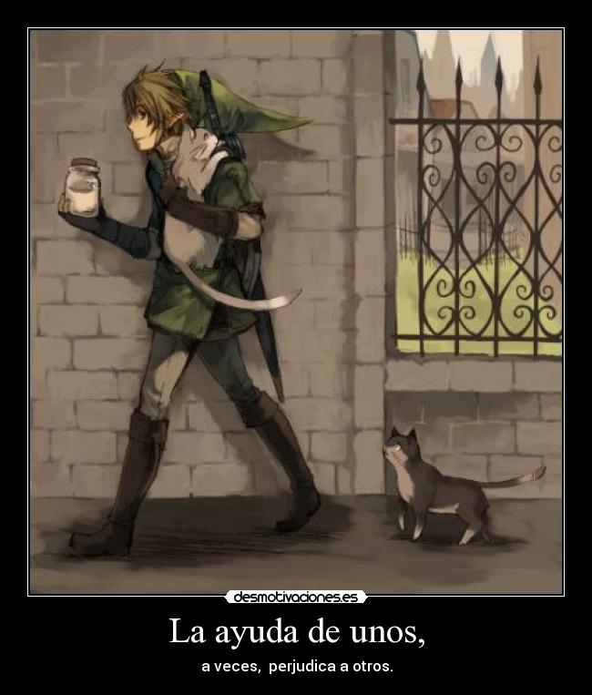 carteles ayuda thelegendofzelda link desmotivaciones