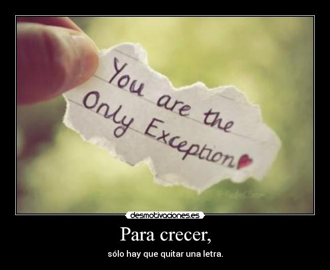 Para crecer, - 