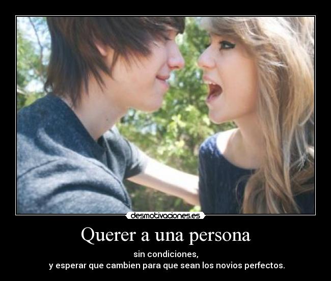 Querer a una persona -