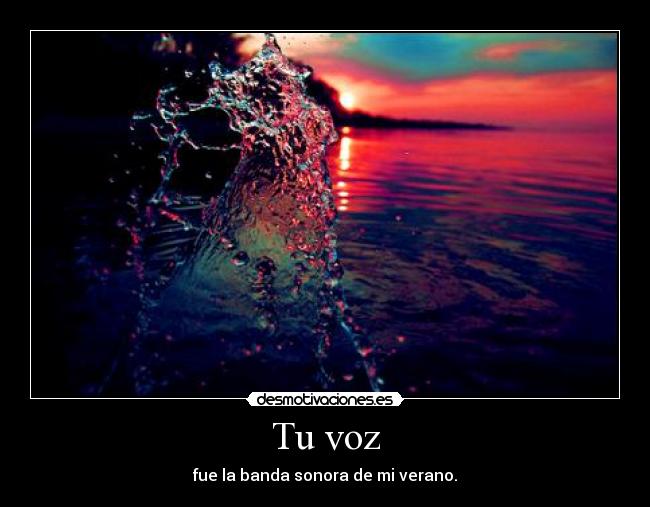 Tu voz -