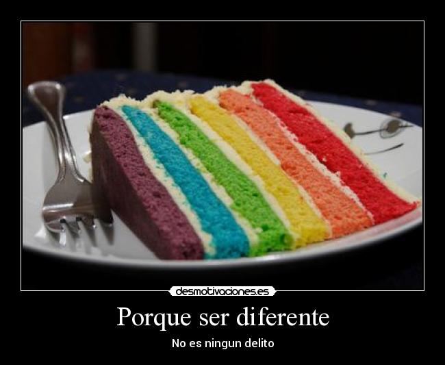 Porque ser diferente - No es ningun delito