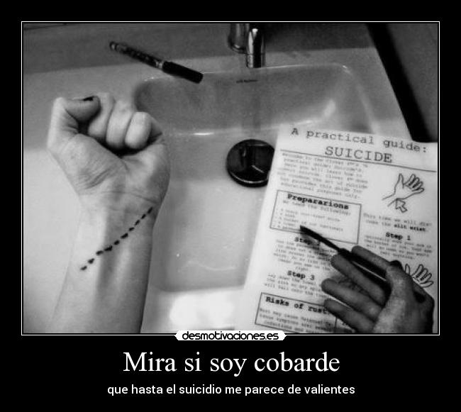 Mira si soy cobarde -