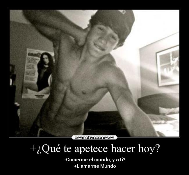 +¿Qué te apetece hacer hoy? -