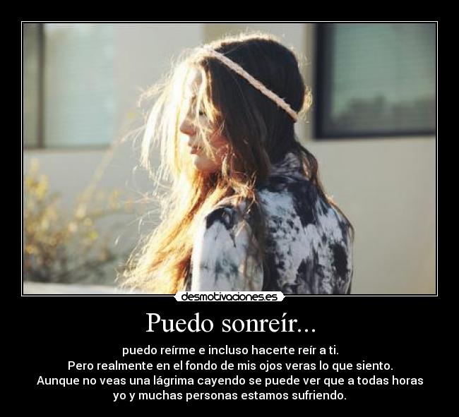 Puedo sonreír... - 