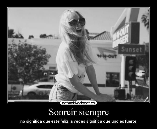 Sonreír siempre -