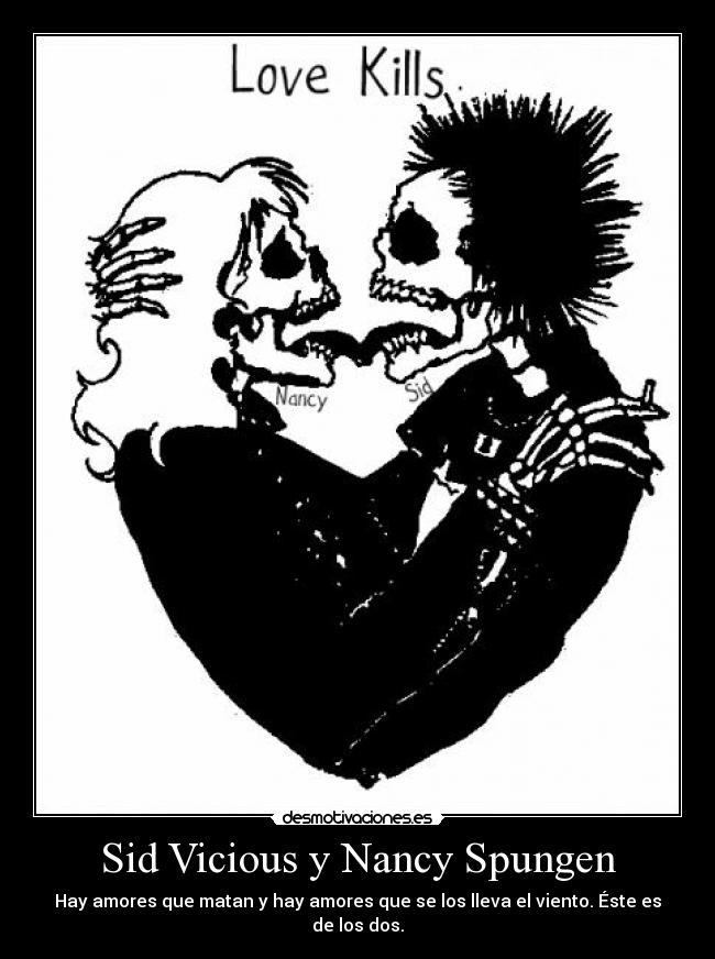 Sid Vicious y Nancy Spungen -