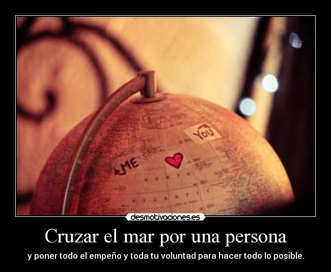 Cruzar el mar por una persona -