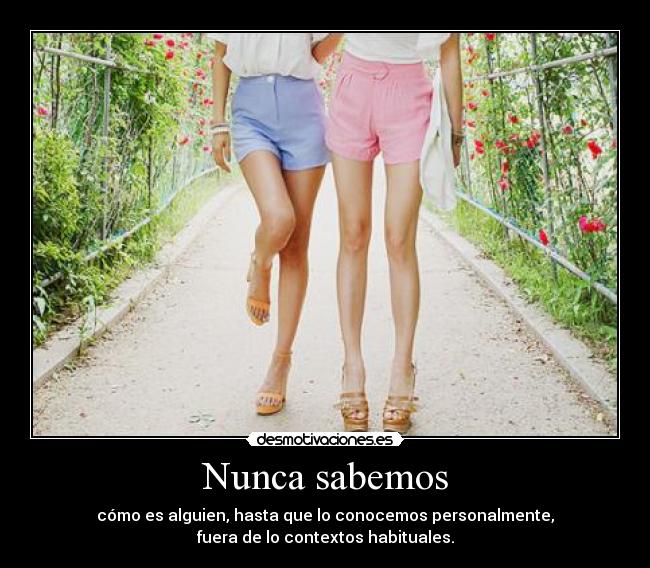 Nunca sabemos - 