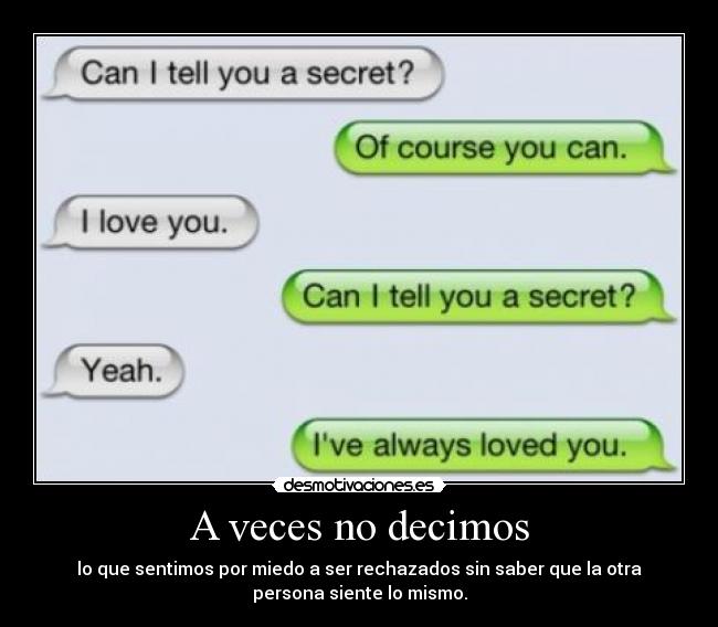 A veces no decimos - 