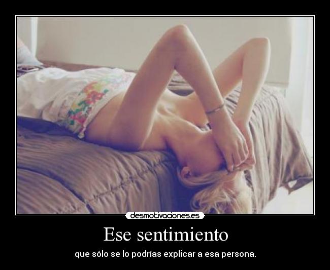 Ese sentimiento -